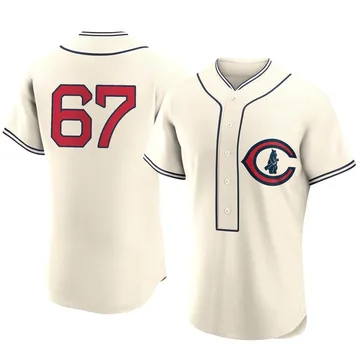 Matt Swarmer Men's Chicago Cubs Authentic 2022 Field Of Dreams Jersey - Cream