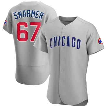 Matt Swarmer Men's Chicago Cubs Authentic Road Jersey - Gray