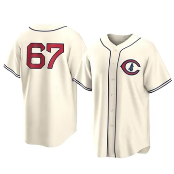 Matt Swarmer Men's Chicago Cubs Replica 2022 Field Of Dreams Jersey - Cream