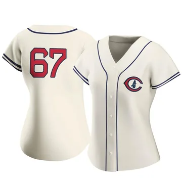 Matt Swarmer Women's Chicago Cubs Authentic 2022 Field Of Dreams Jersey - Cream