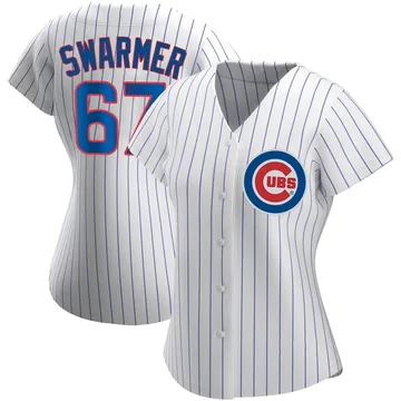 Matt Swarmer Women's Chicago Cubs Authentic Home Jersey - White