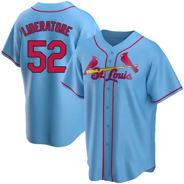 Matthew Liberatore Men's St. Louis Cardinals Replica Alternate Jersey - Light Blue