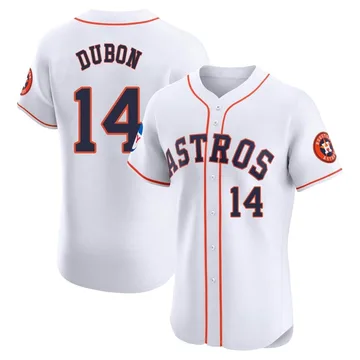 Mauricio Dubon Men's Houston Astros Elite Home Patch Jersey - White