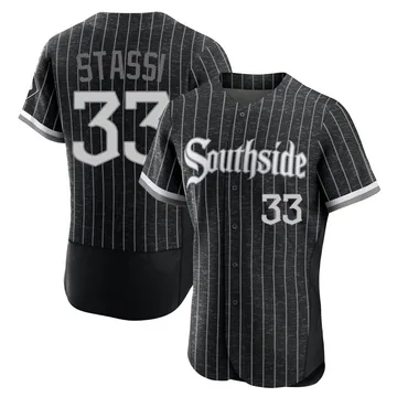 Max Stassi Men's Chicago White Sox Authentic 2021 City Connect Jersey - Black