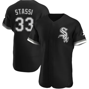 Max Stassi Men's Chicago White Sox Authentic Alternate Jersey - Black