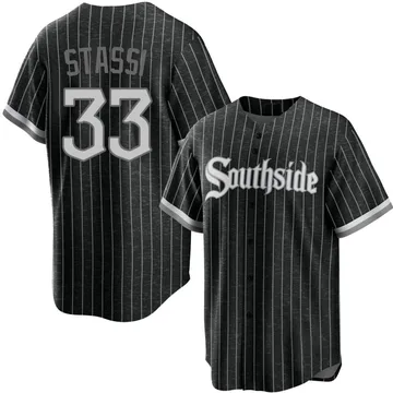 Max Stassi Men's Chicago White Sox Replica 2021 City Connect Jersey - Black