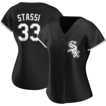 Max Stassi Women's Chicago White Sox Authentic Alternate Jersey - Black