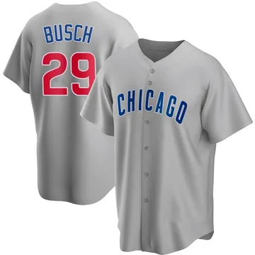 Michael Busch Youth Chicago Cubs Replica Road Jersey - Gray