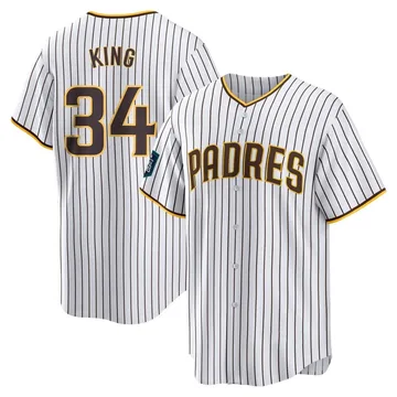 Michael King Men's San Diego Padres Replica 2024 World Tour Seoul Series Home Jersey - White