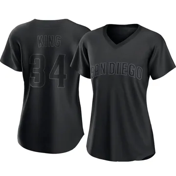 Michael King Women's San Diego Padres Authentic Pitch Fashion Jersey - Black