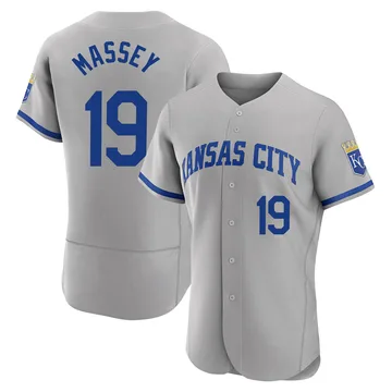 Michael Massey Men's Kansas City Royals Authentic 2022 Road Jersey - Gray