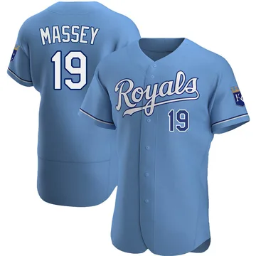 Michael Massey Men's Kansas City Royals Authentic Alternate Jersey - Light Blue