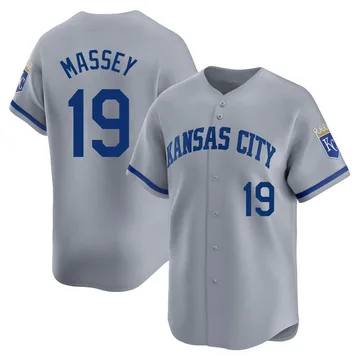 Michael Massey Men's Kansas City Royals Limited Away Jersey - Gray