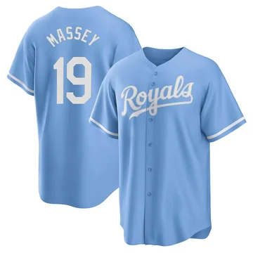 Michael Massey Men's Kansas City Royals Replica 2022 Alternate Jersey - Light Blue