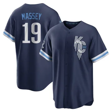 Michael Massey Men's Kansas City Royals Replica 2022 City Connect Jersey - Navy