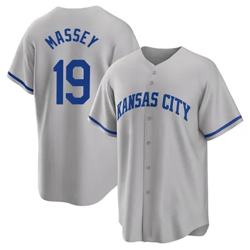 Michael Massey Men's Kansas City Royals Replica 2022 Road Jersey - Gray