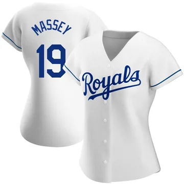 Michael Massey Women's Kansas City Royals Authentic Home Jersey - White