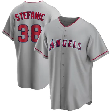 Michael Stefanic Youth Los Angeles Angels Replica Silver Road Jersey