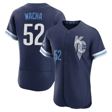 Michael Wacha Men's Kansas City Royals Authentic 2022 City Connect Jersey - Navy