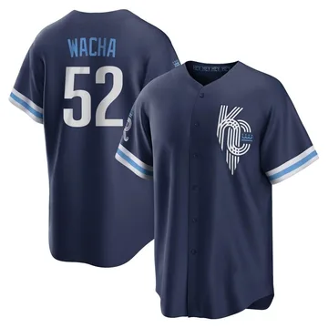 Michael Wacha Men's Kansas City Royals Replica 2022 City Connect Jersey - Navy