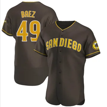 Michel Baez Men's San Diego Padres Authentic Road Jersey - Brown