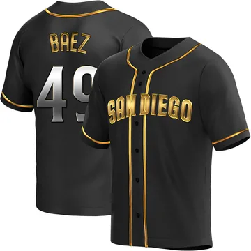 Michel Baez Men's San Diego Padres Replica Alternate Jersey - Black Golden