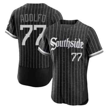 Micker Adolfo Men's Chicago White Sox Authentic 2021 City Connect Jersey - Black