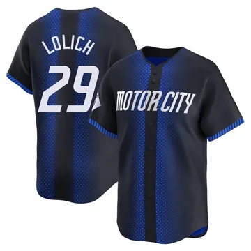 Mickey Lolich Men's Detroit Tigers Limited 2024 City Connect Jersey - Blue