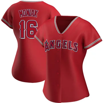 Mickey Moniak Women's Los Angeles Angels Authentic Alternate Jersey - Red