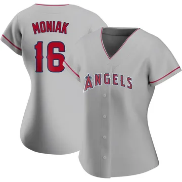 Mickey Moniak Women's Los Angeles Angels Authentic Silver Road Jersey