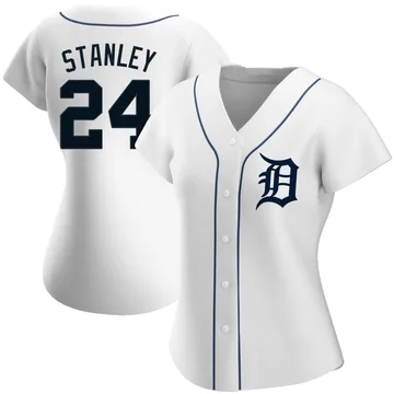 Mickey Stanley Women's Detroit Tigers Authentic Home Jersey - White