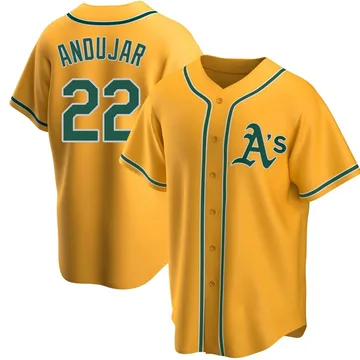 Miguel Andujar Men's Oakland Athletics Replica Alternate Jersey - Gold