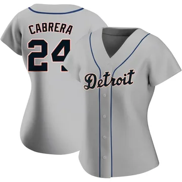 Miguel Cabrera Women's Detroit Tigers Authentic Road Jersey - Gray