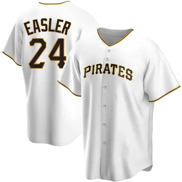 Mike Easler Men's Pittsburgh Pirates Replica Home Jersey - White