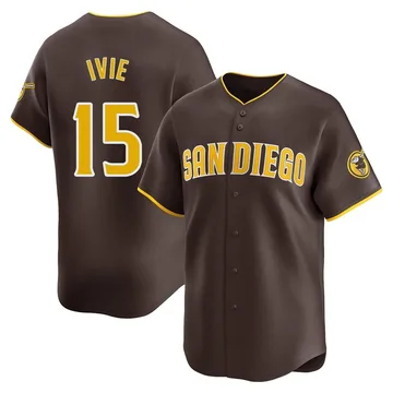 Mike Ivie Men's San Diego Padres Limited Away Jersey - Brown