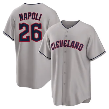 Mike Napoli Men's Cleveland Guardians Replica Road Jersey - Gray