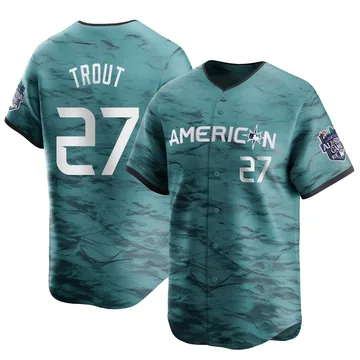 Mike Trout Men's Los Angeles Angels Limited American League Game 2023 All-Star Jersey - Teal