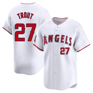 Mike Trout Men's Los Angeles Angels Limited Home Jersey - White