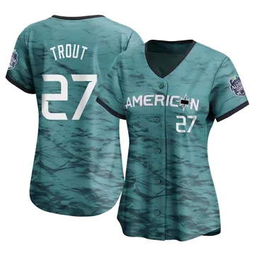 Mike Trout Women's Los Angeles Angels Limited American League Game 2023 All-Star Jersey - Teal