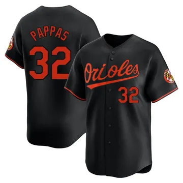 Milt Pappas Men's Baltimore Orioles Limited Alternate Jersey - Black