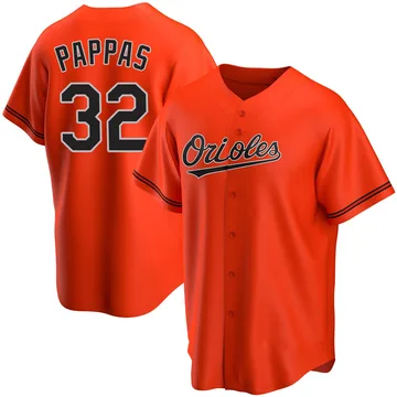 Milt Pappas Men's Baltimore Orioles Replica Alternate Jersey - Orange