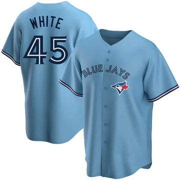 Mitch White Men's Toronto Blue Jays Replica Powder Alternate Jersey - Blue