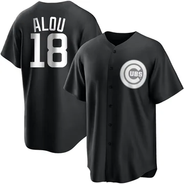 Moises Alou Men's Chicago Cubs Replica Jersey - Black/White