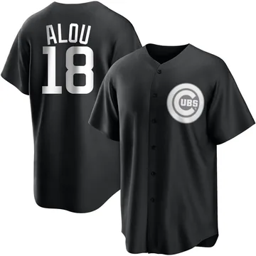 Moises Alou Youth Chicago Cubs Replica Jersey - Black/White