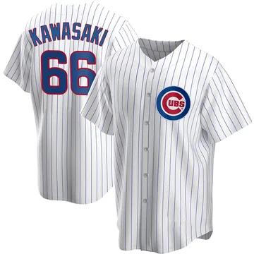 Munenori Kawasaki Men's Chicago Cubs Replica Home Jersey - White