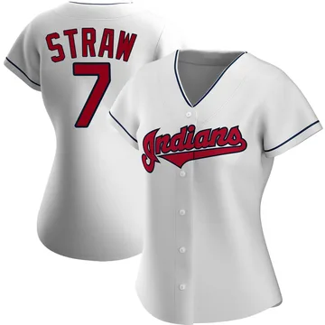 Myles Straw Women's Cleveland Guardians Authentic Home Jersey - White