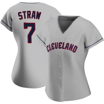 Myles Straw Women's Cleveland Guardians Authentic Road Jersey - Gray