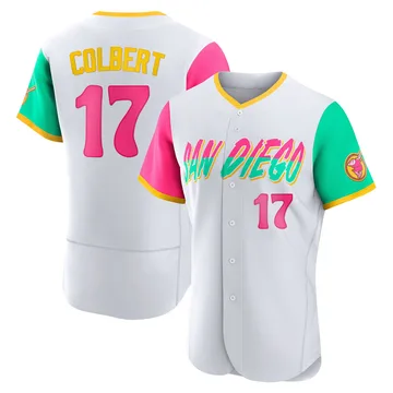 Nate Colbert Men's San Diego Padres Authentic 2022 City Connect Jersey - White