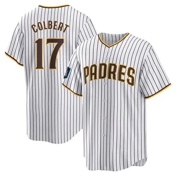 Nate Colbert Men's San Diego Padres Replica 2024 World Tour Seoul Series Home Jersey - White