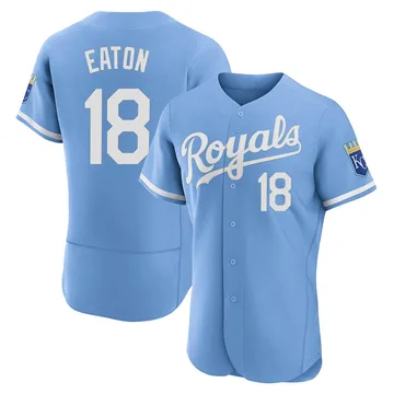 Nate Eaton Men's Kansas City Royals Authentic 2022 Alternate Jersey - Light Blue